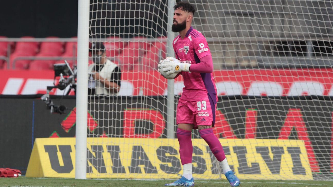 Após falha grotesca, Jandrei faz post nas redes sociais e manda recado à torcida do São Paulo - ESPN