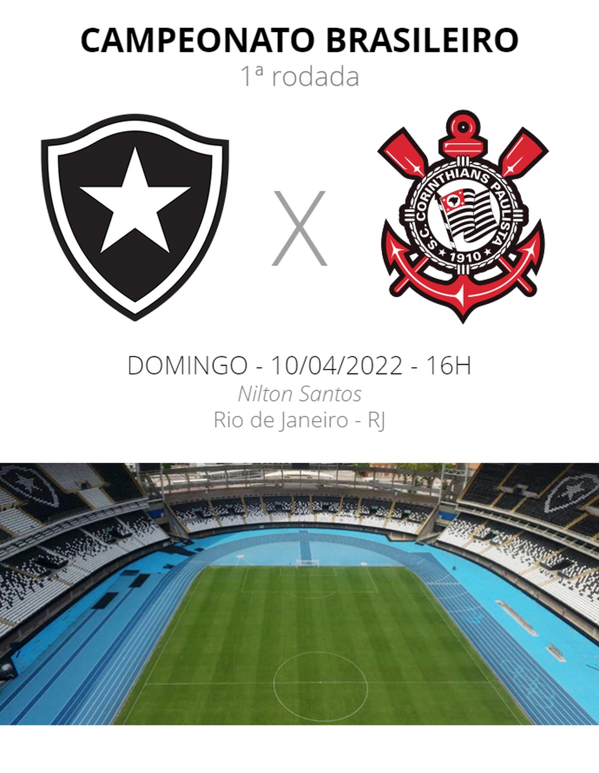 Botafogo x Corinthians: veja onde assistir, desfalques, escalações e arbitragem - Globo.com
