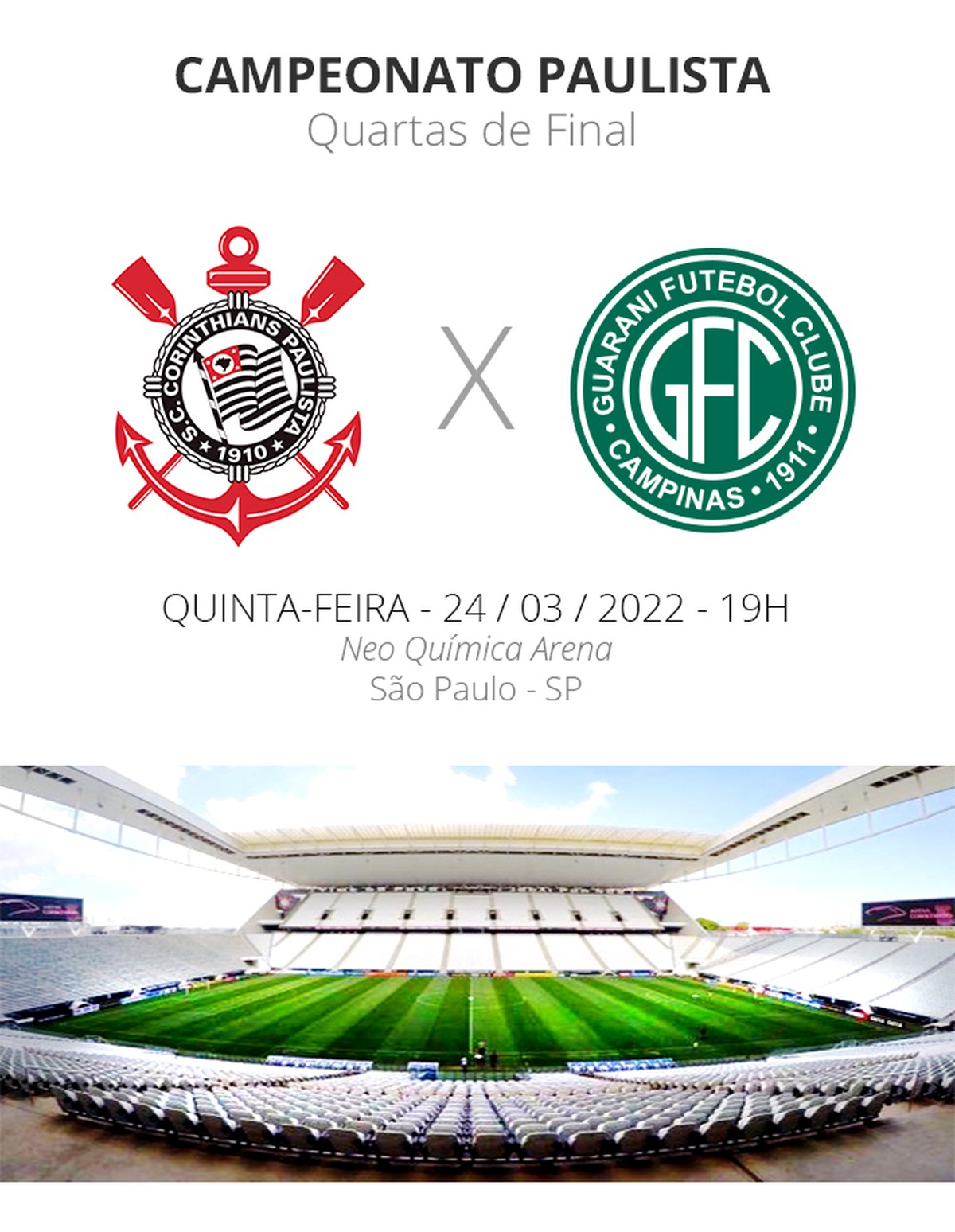 Corinthians x Guarani: veja onde assistir, escalações, desfalques e arbitragem - Globo.com